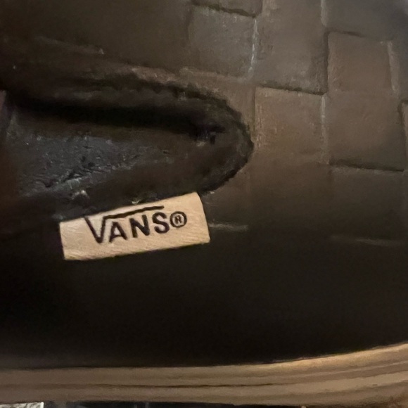 Vans Black Textured Slip-On Sneakers - Picture 2 of 3